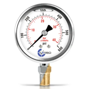 2-1/2 inch liquid filled pressure gauge
