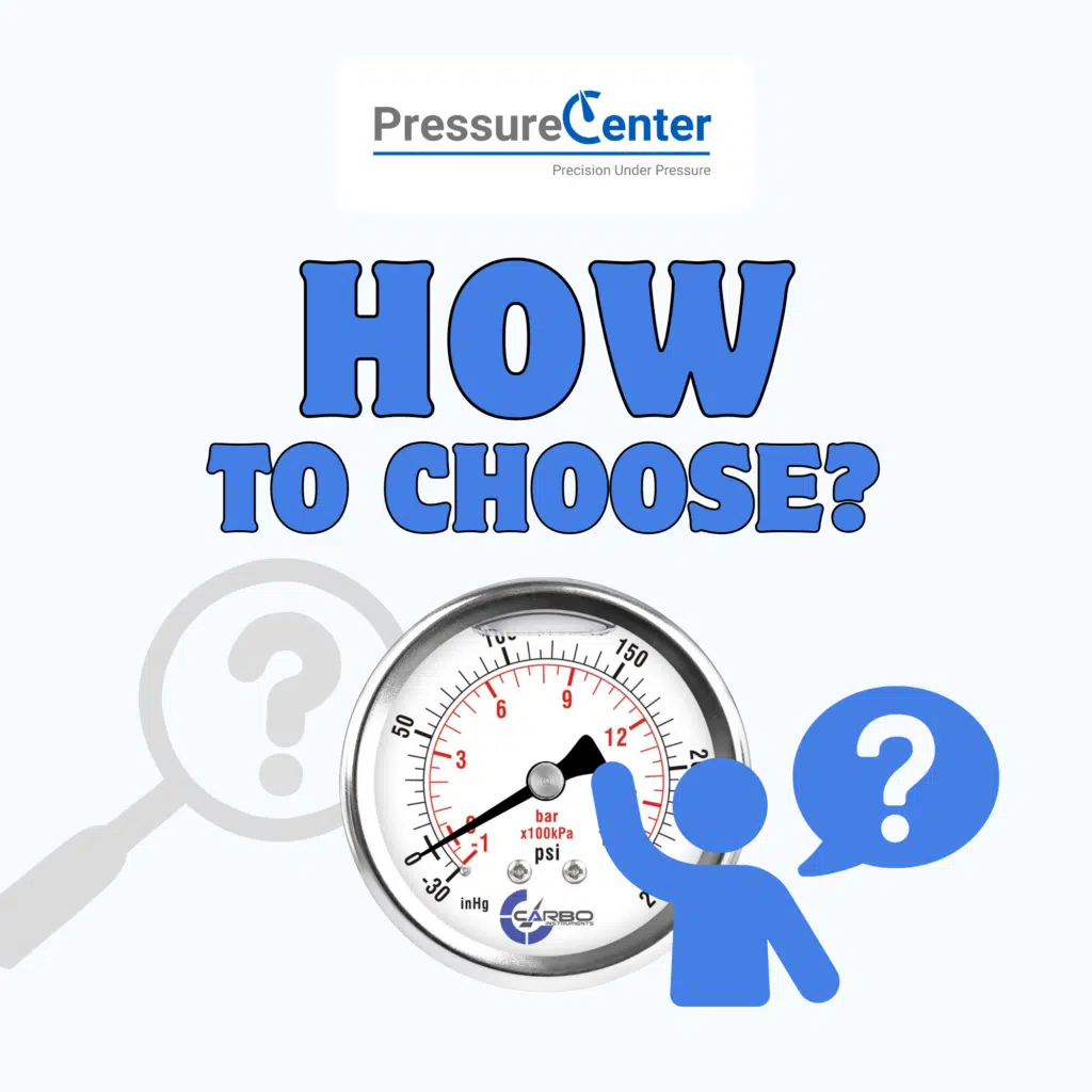 how to choose a liquid filled pressure gauge
